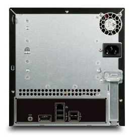 Rückansicht des Acer H341 mit allen verfügbaren Anschlüssen